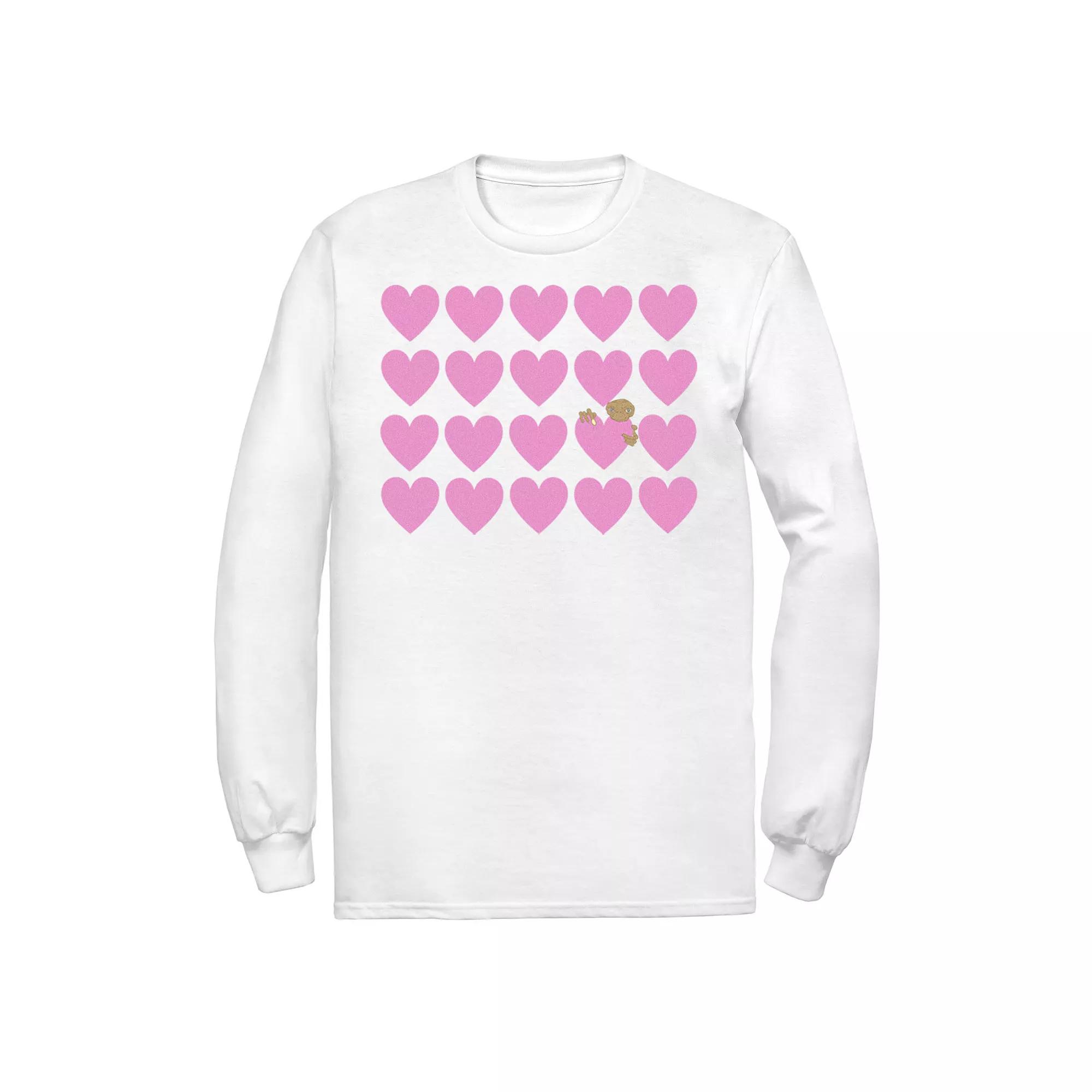 Men's E.T. Pink Heart Grid E.T. Peaking Tee,  Product Image