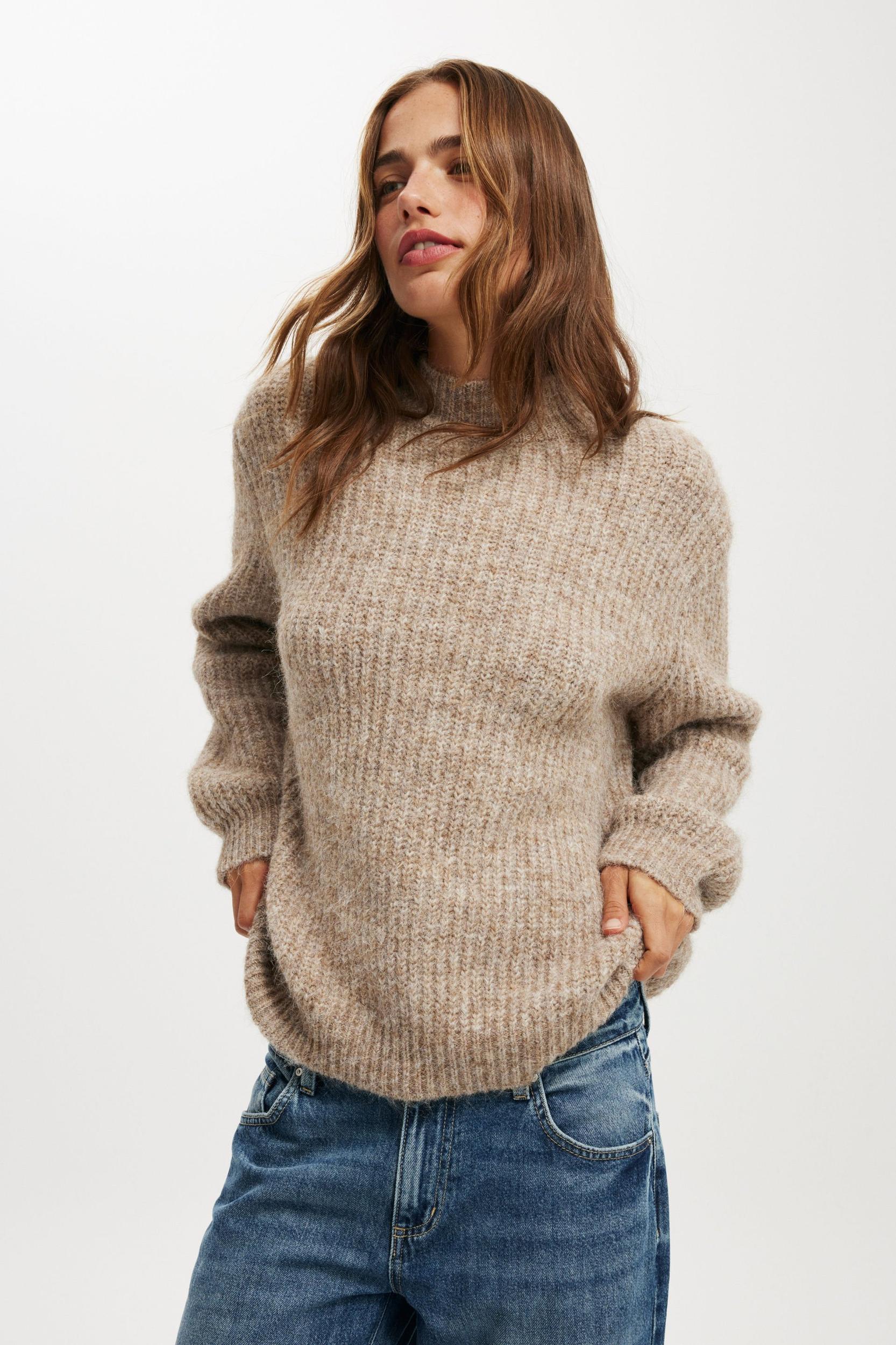 Luxe Rib Mock Neck Pullover Product Image