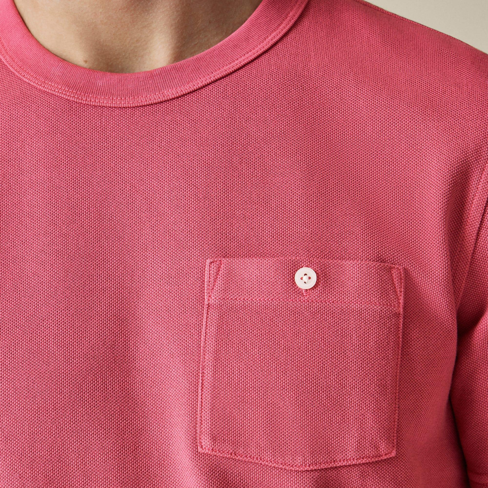 Washed piqué pocket T-shirt Product Image