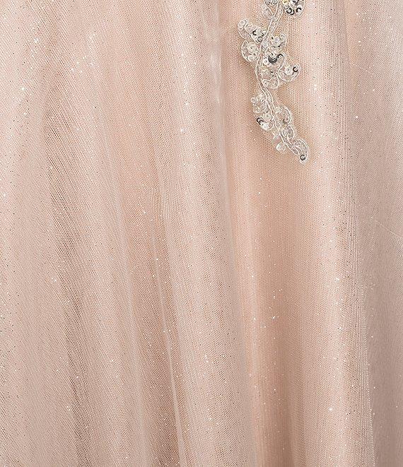 GB Beaded Tulle A-Line Gown Product Image