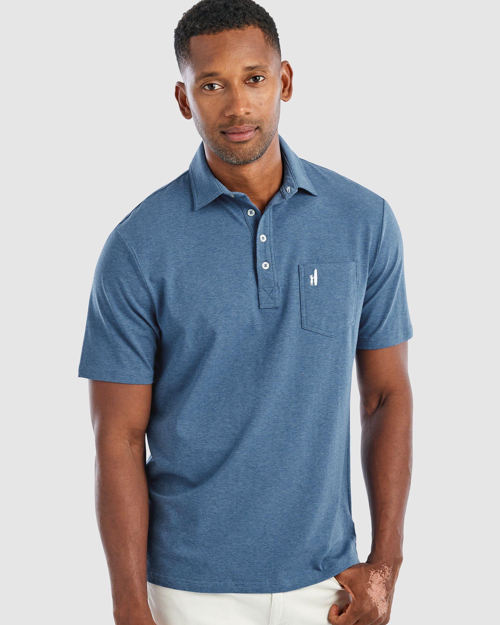 GS- TEST -  Heathered Original Polo Product Image