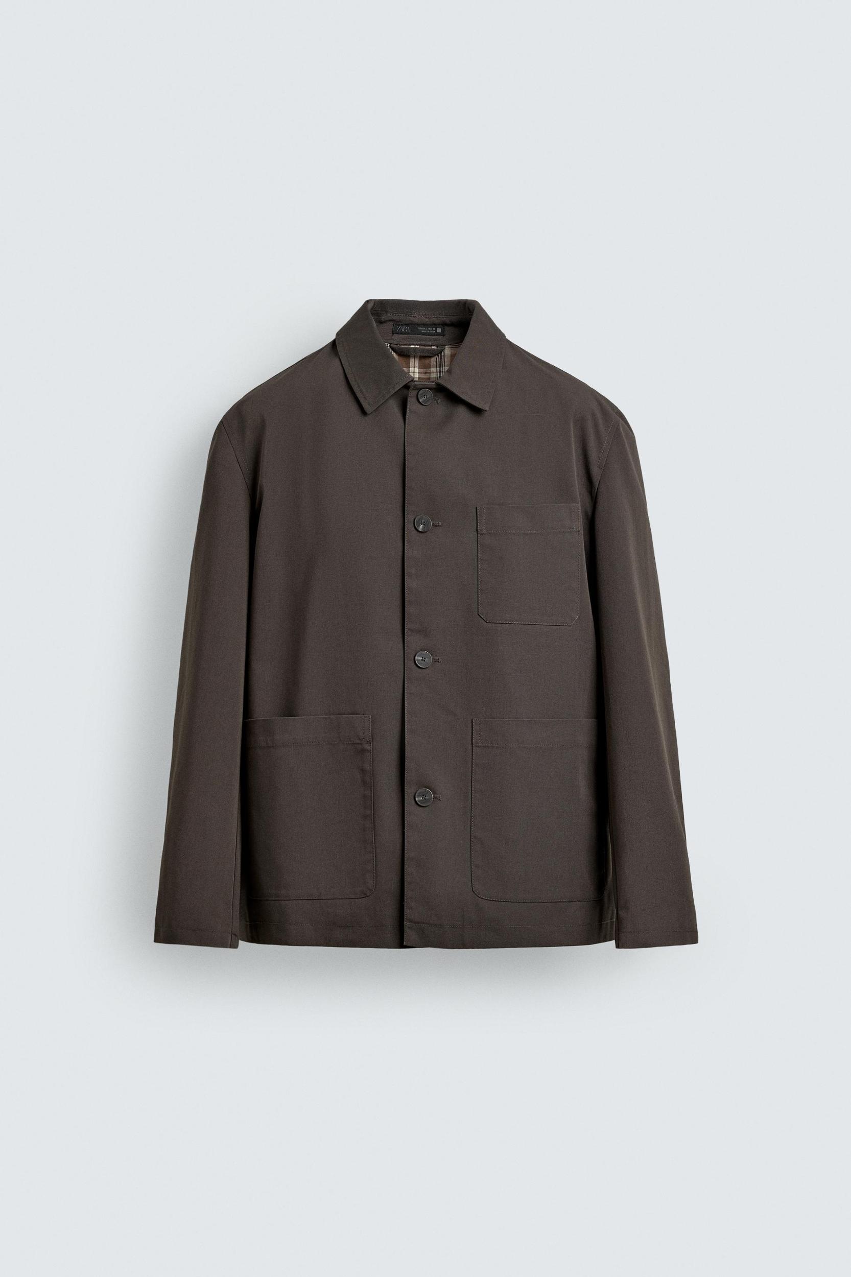 CONTRAST LINING CANVAS OVERSHIRT Product Image