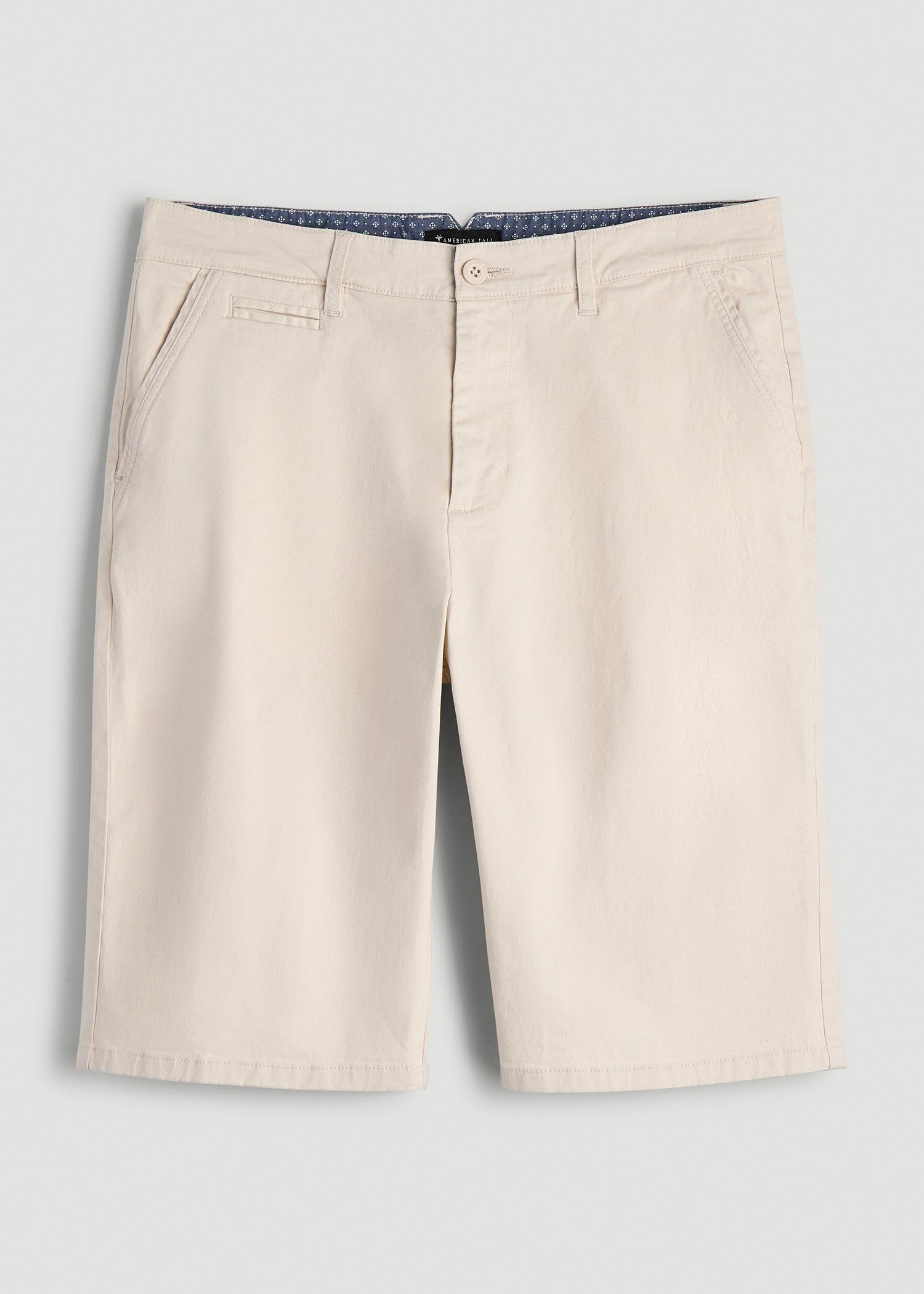 Chino Shorts for Tall Men in Chalk Male Product Image