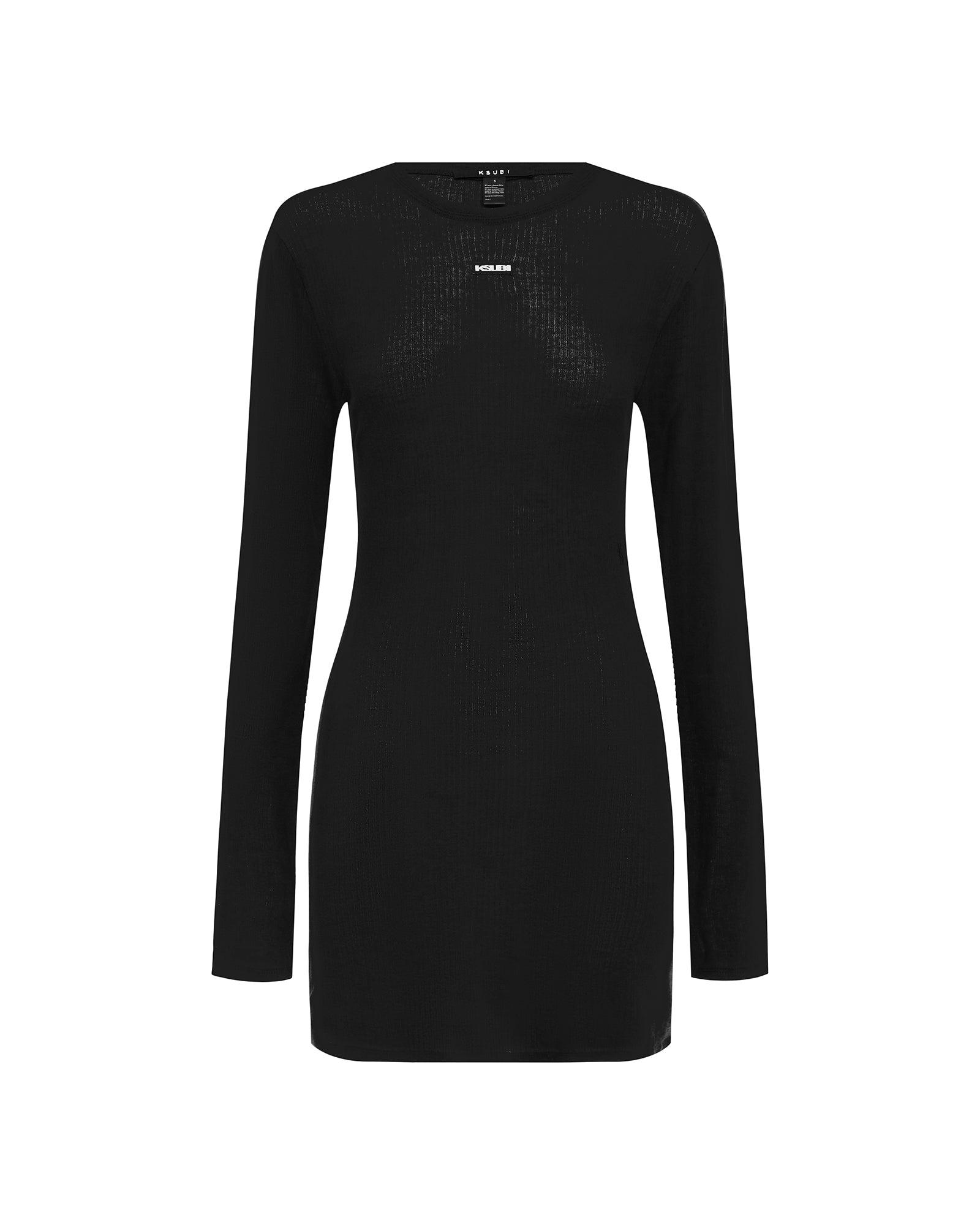 CRAWFORD LS MINI DRESS BLACK Female Product Image