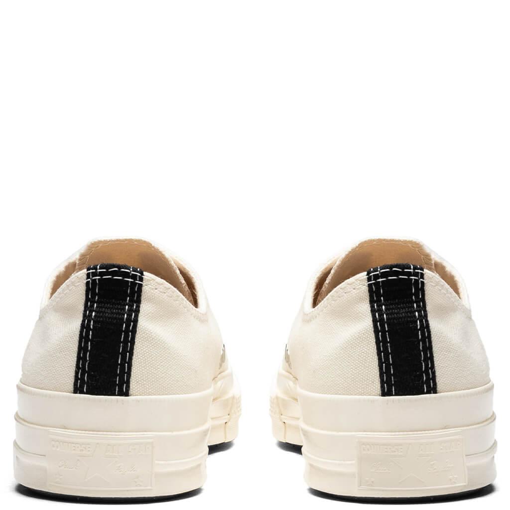 Converse x Comme Des Garcons PLAY All Star Chuck '70 Ox Small Red Heart - White Male Product Image