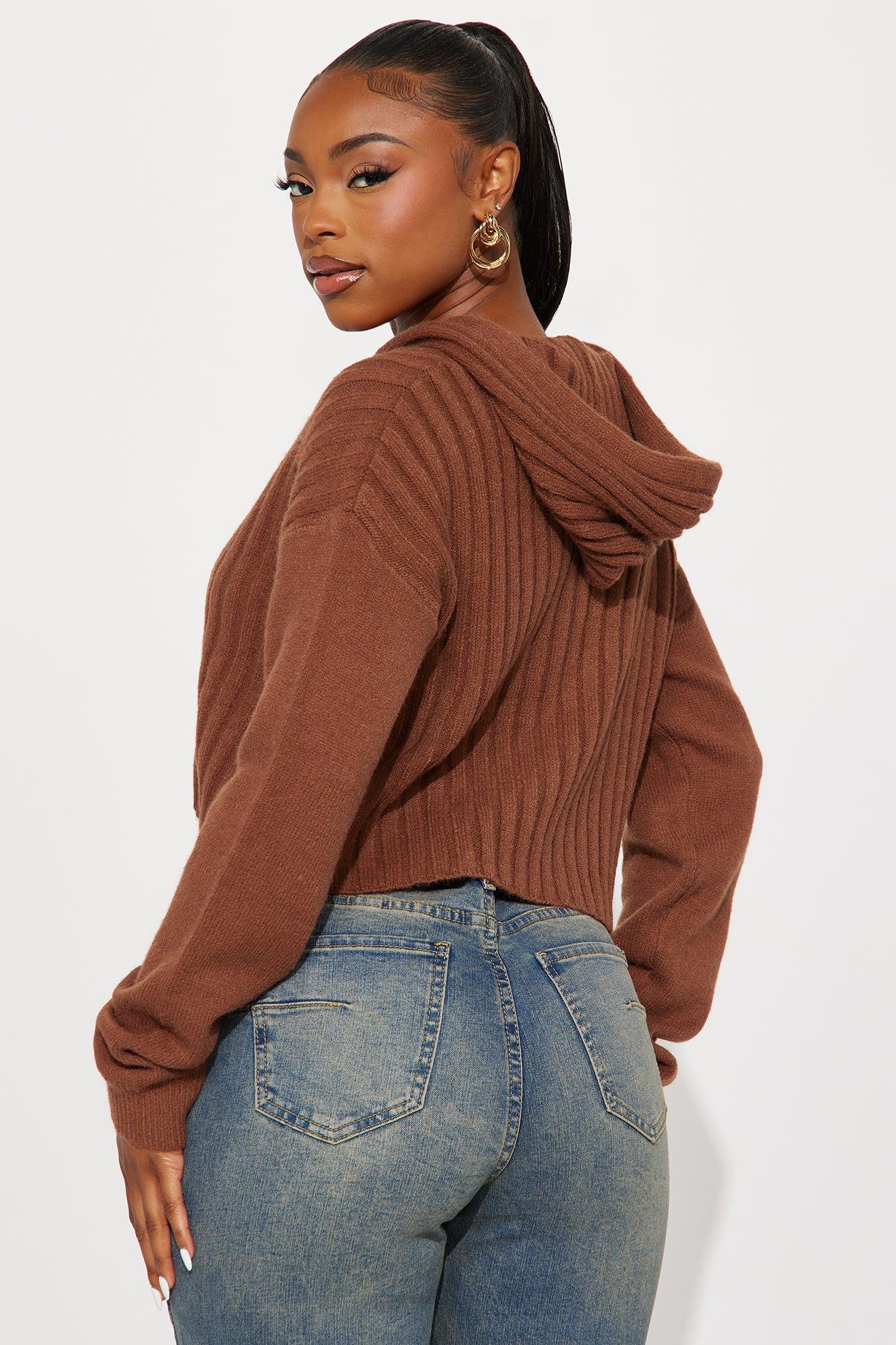 Coco Hooded Sweater - Mocha Female Product Image