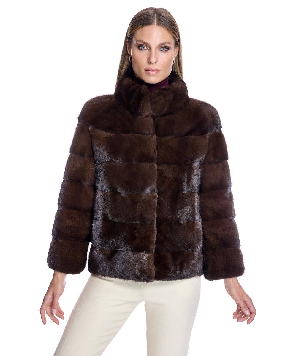 Horizontal Mink Jacket Product Image