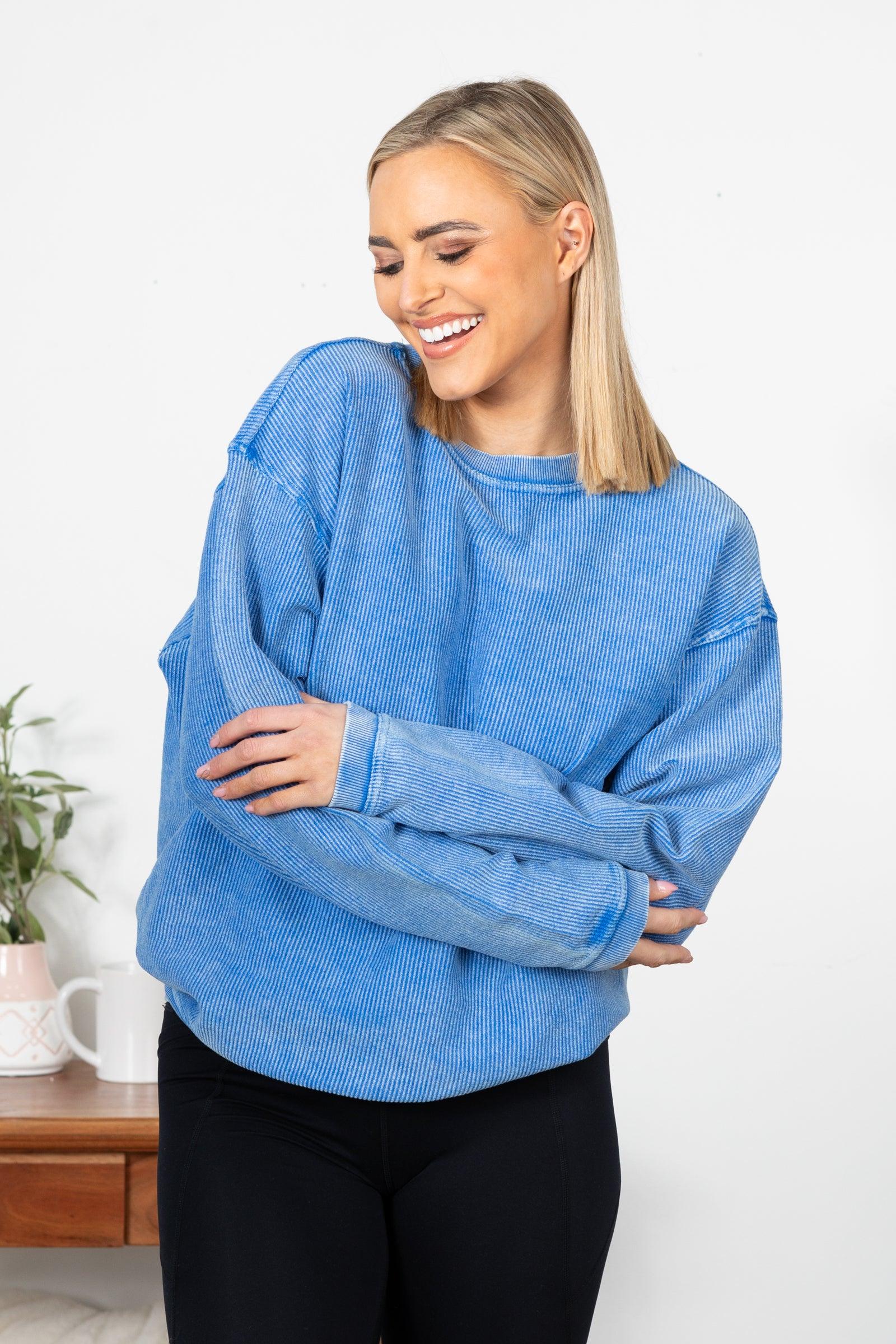 The Casual Comfort Corded Sweatshirt Product Image