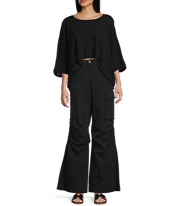 C&V Chelsea & Violet Pleated Cargo Pants Product Image