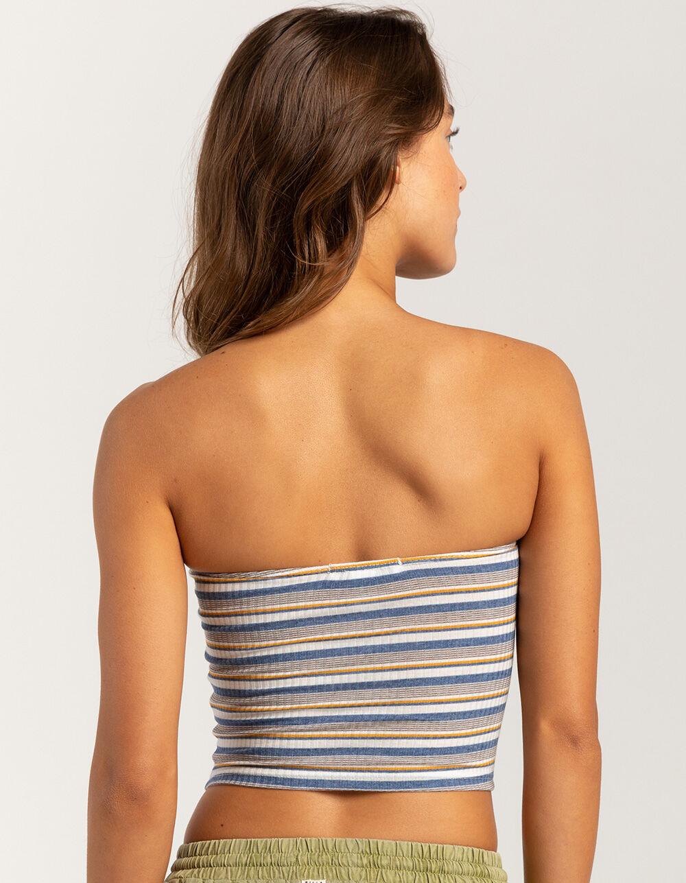RSQ Womens Stripe Tube Top - BLUE COMBO Product Image