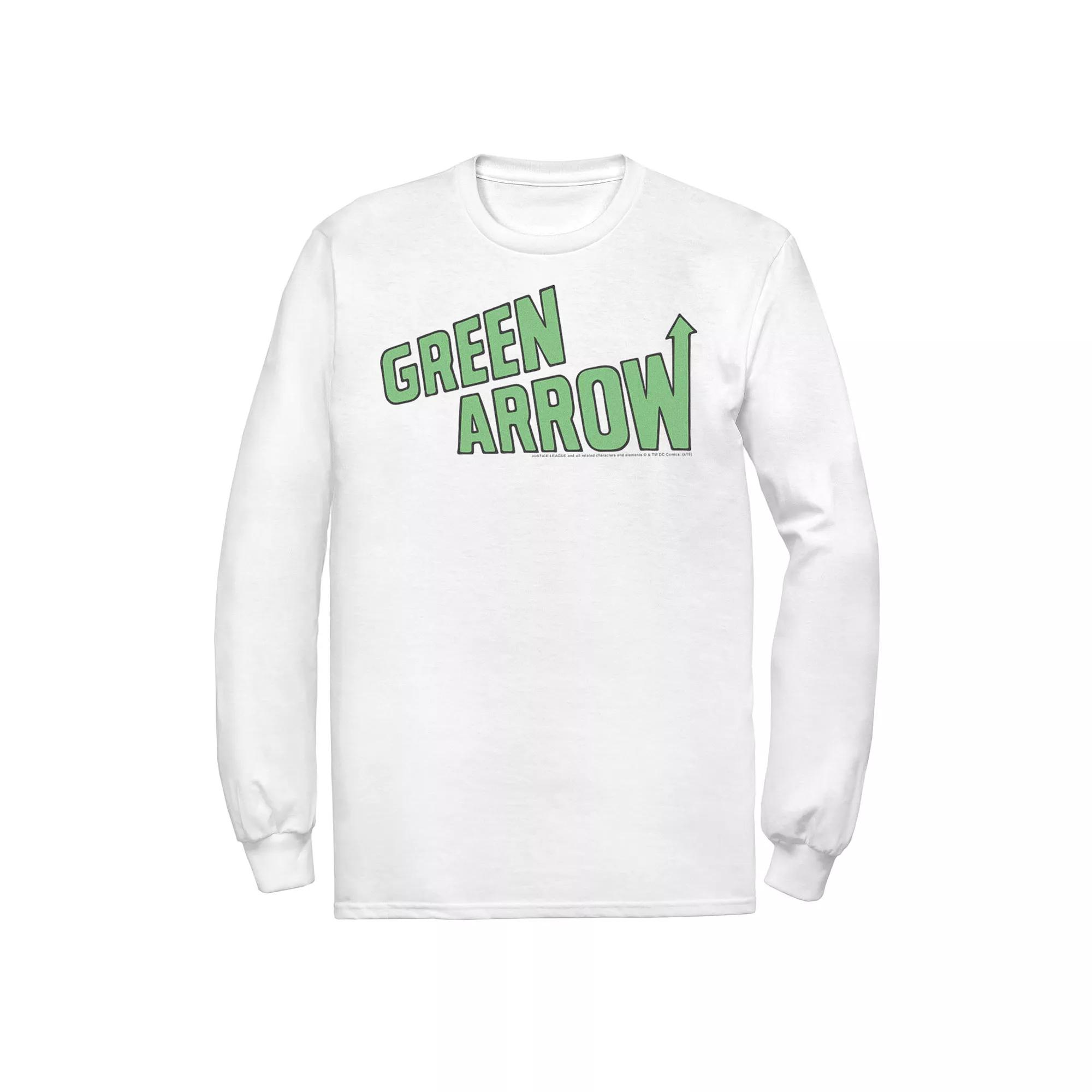 Men's DC Comics The Green Arrow Text Poster Tee,  Product Image