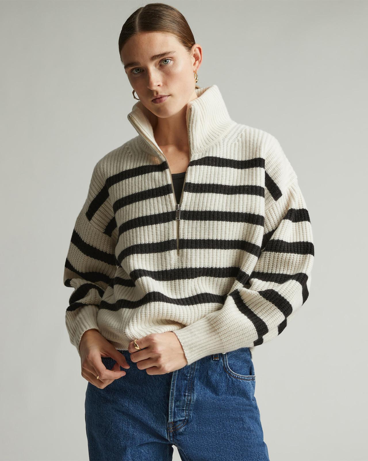 The Half-Zip Sweater in Luxe Merino Product Image