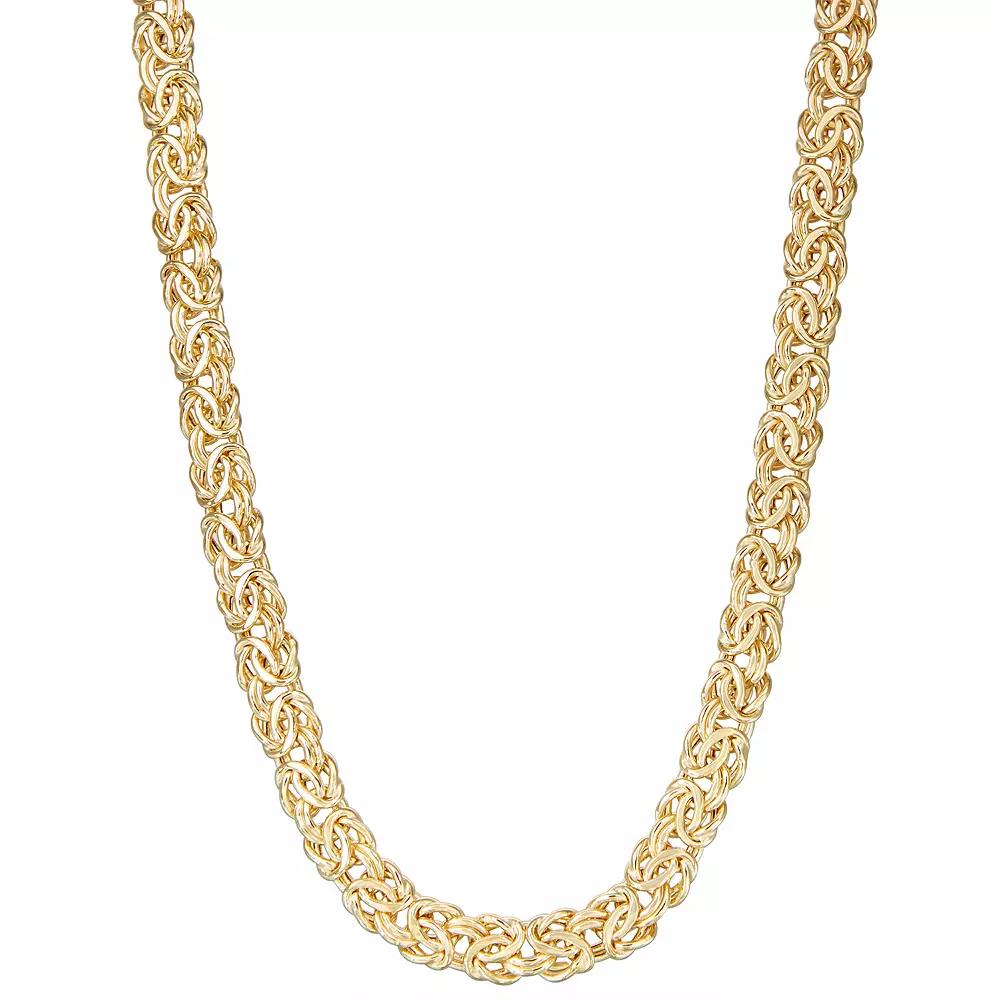 Jordan Blue 10k Gold Byzantine Chain Necklace, Women's, Size: 18" Product Image