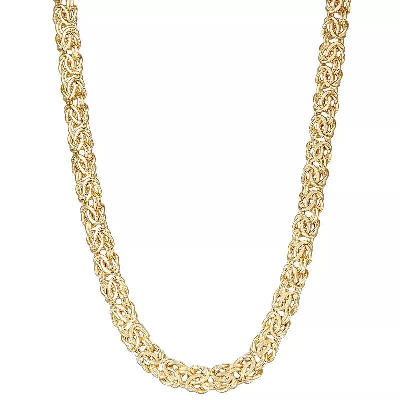 Jordan Blue 10k Gold Byzantine Chain Necklace, Women's, Size: 18" Product Image