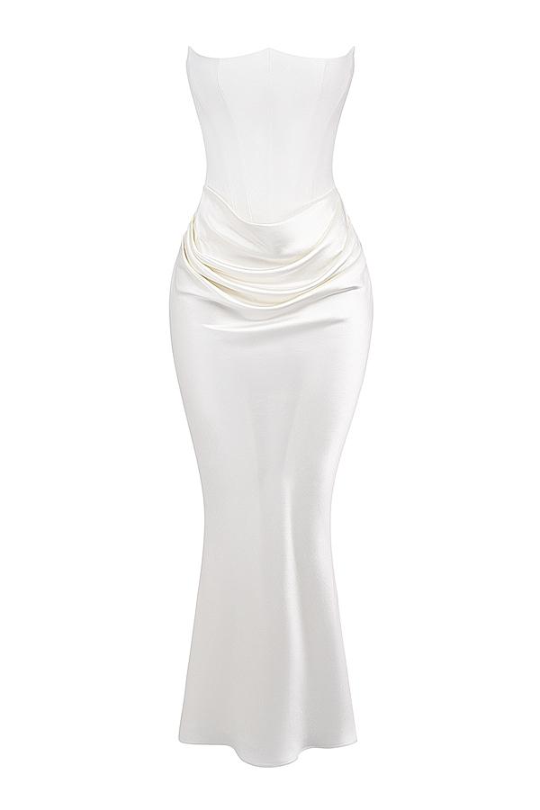 Persephone  ivory strapless corset dress Product Image