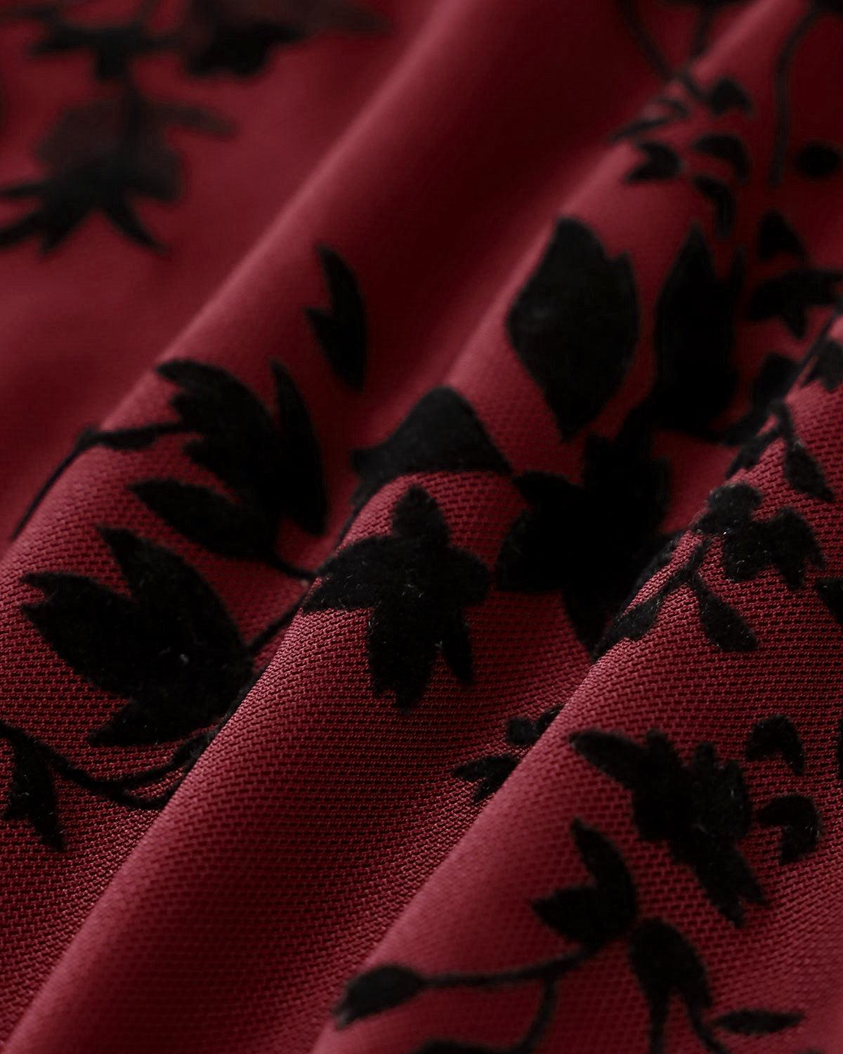 Red Floral One-Piece Swimsuit Product Image