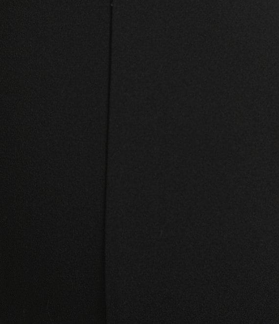 Ming Wang Plus Size Deco Stretch Crepe Back Slit Hem Pants Product Image