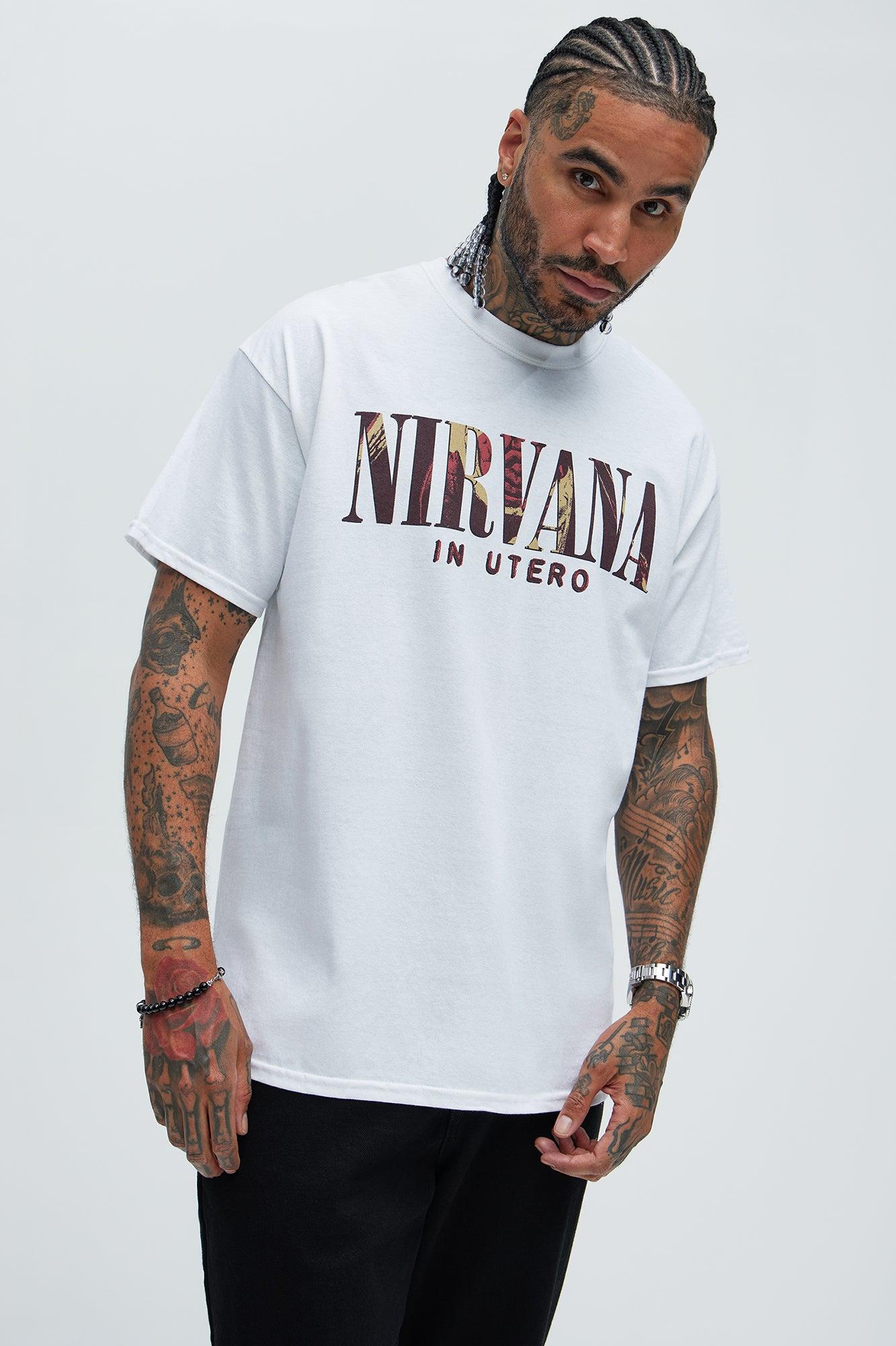 Nirvana In Utero Album Short Sleeve Tee - White Product Image