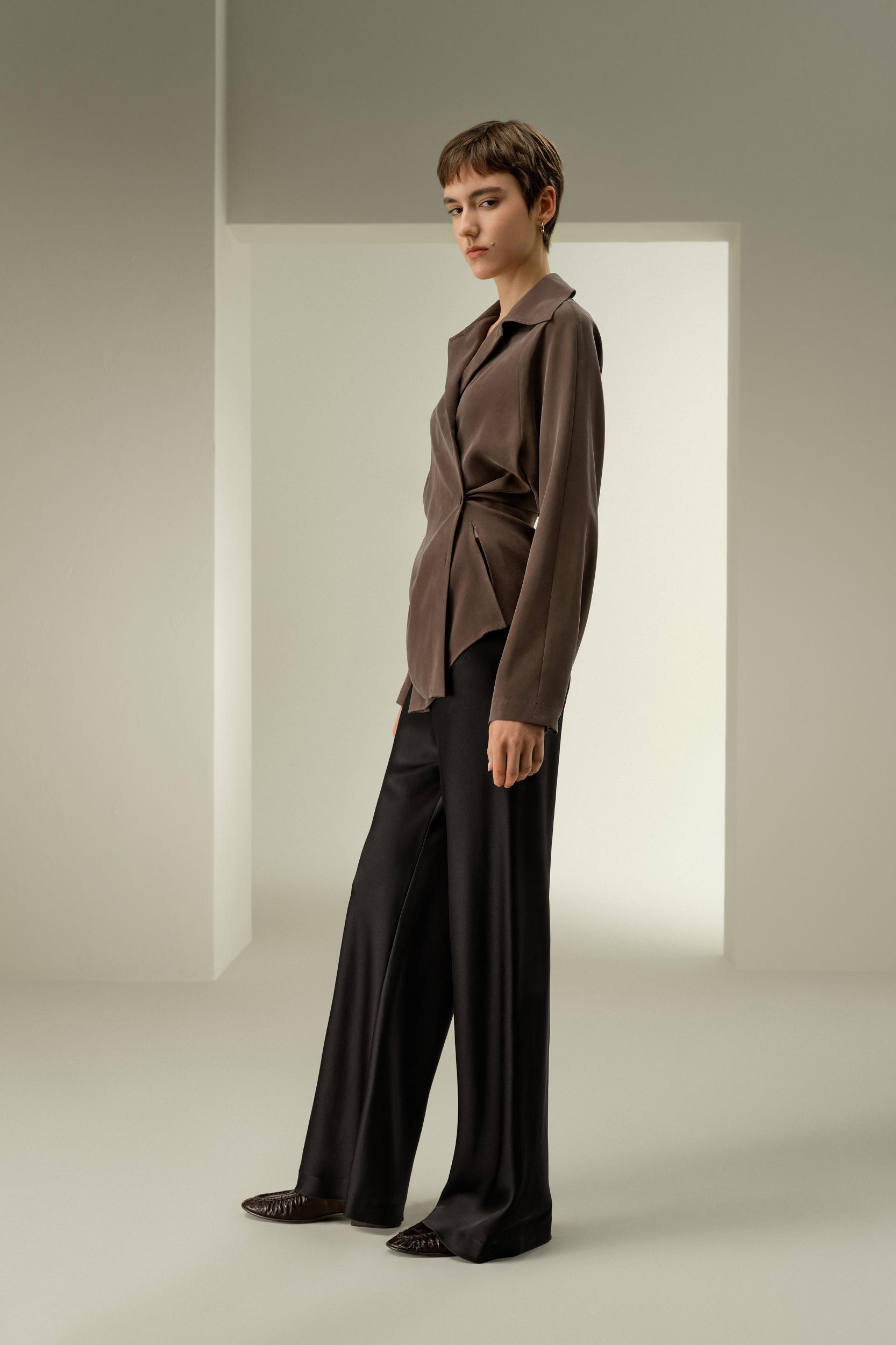 Multipositional Silk Shirt Product Image