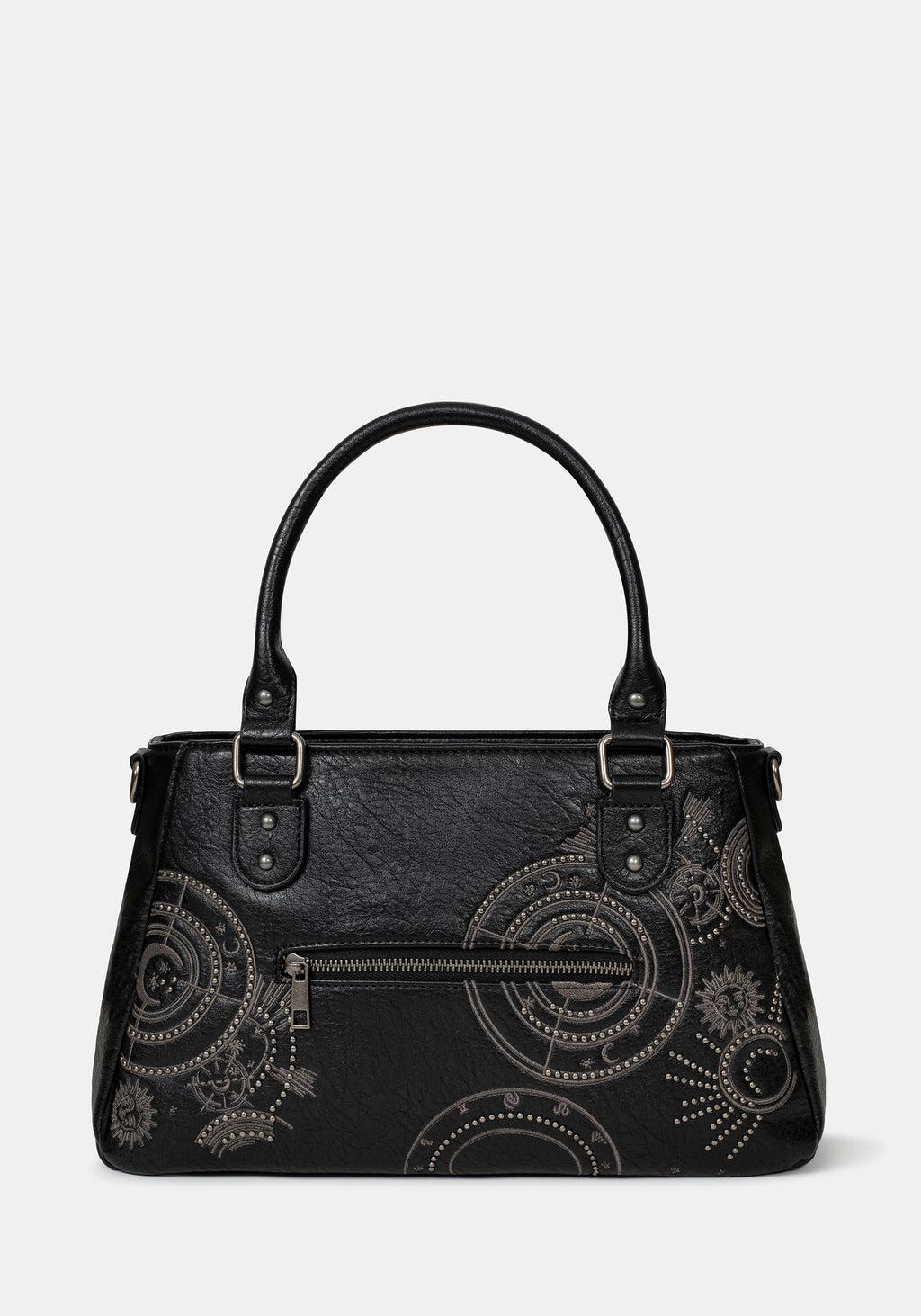 Asterielle Embroidered Rivet Handbag Product Image