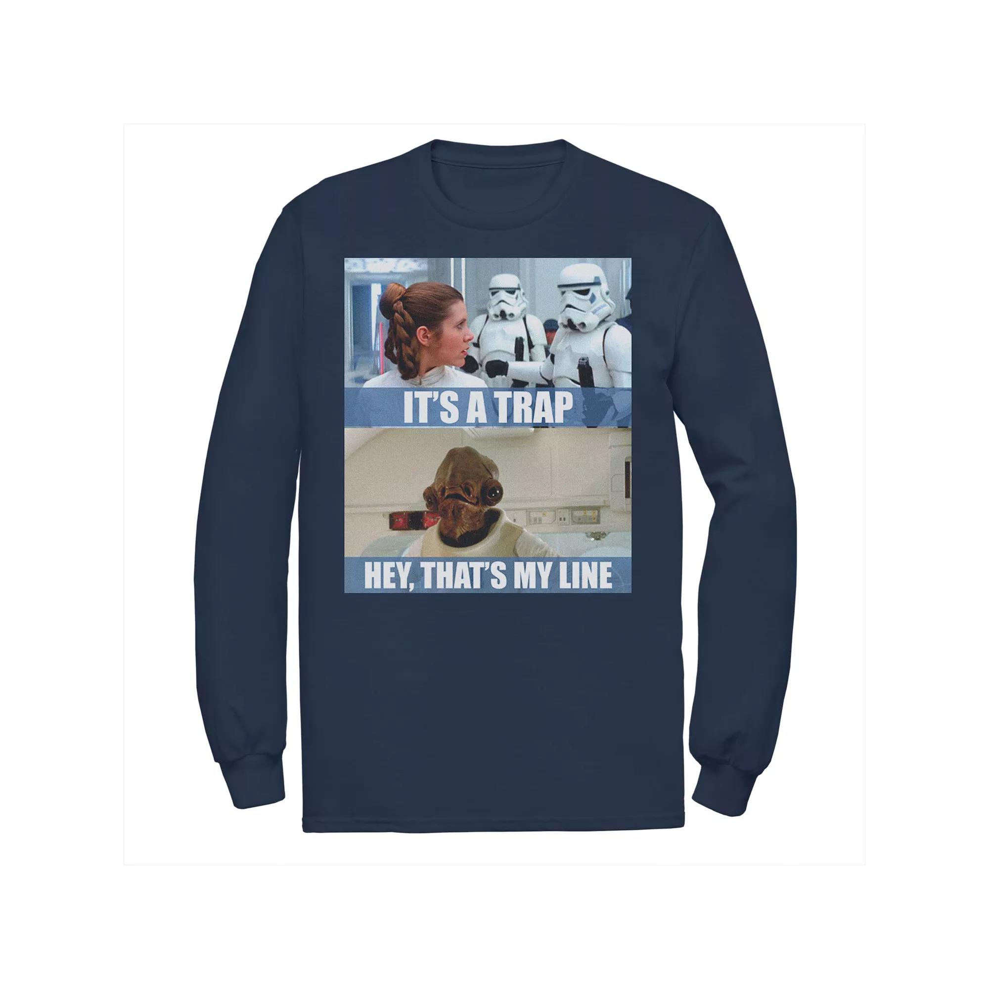 Men's Star Wars It's A Trap Hey That's My Line Tee,  Product Image