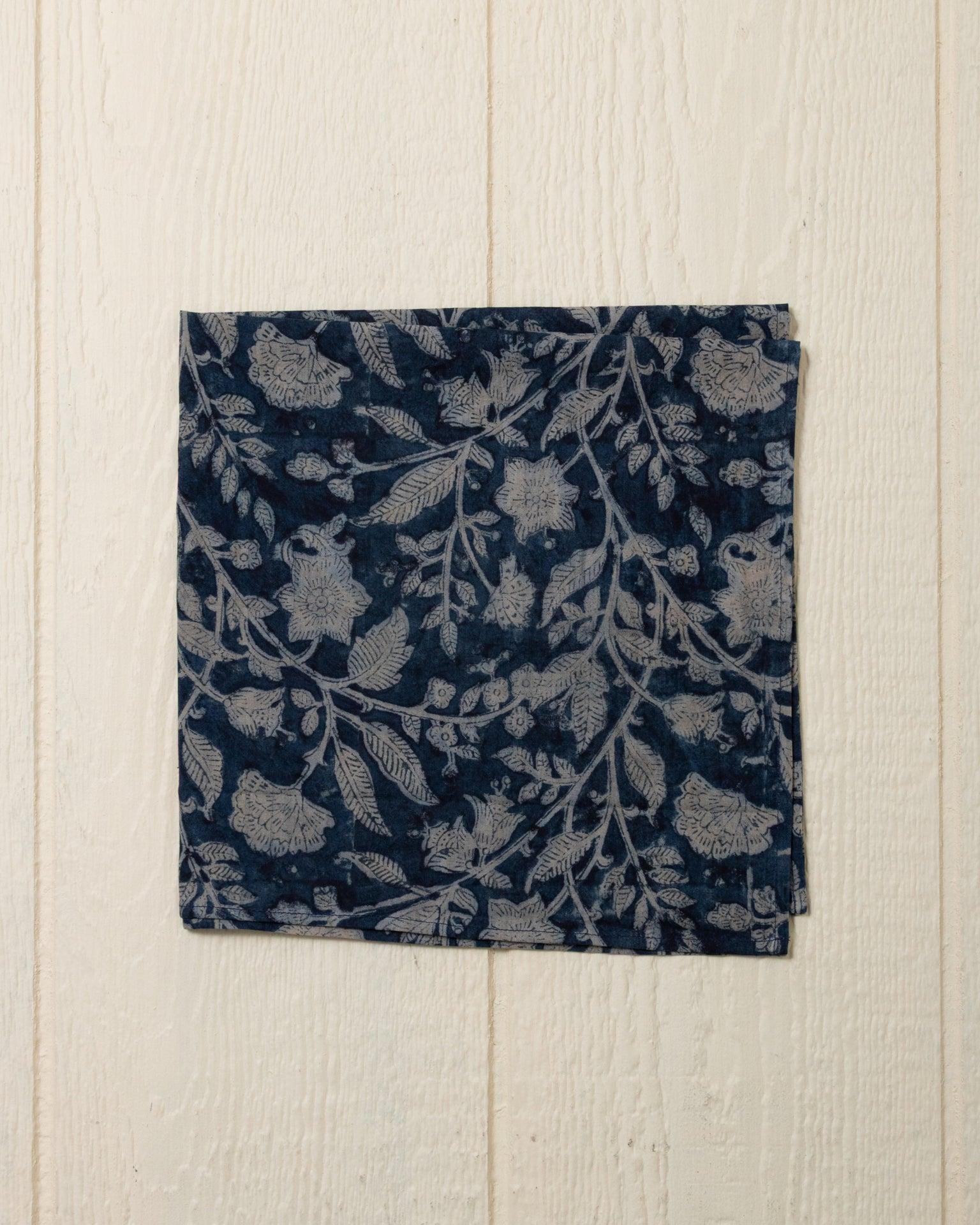 Hand Blocked Bandana in Azure Product Image