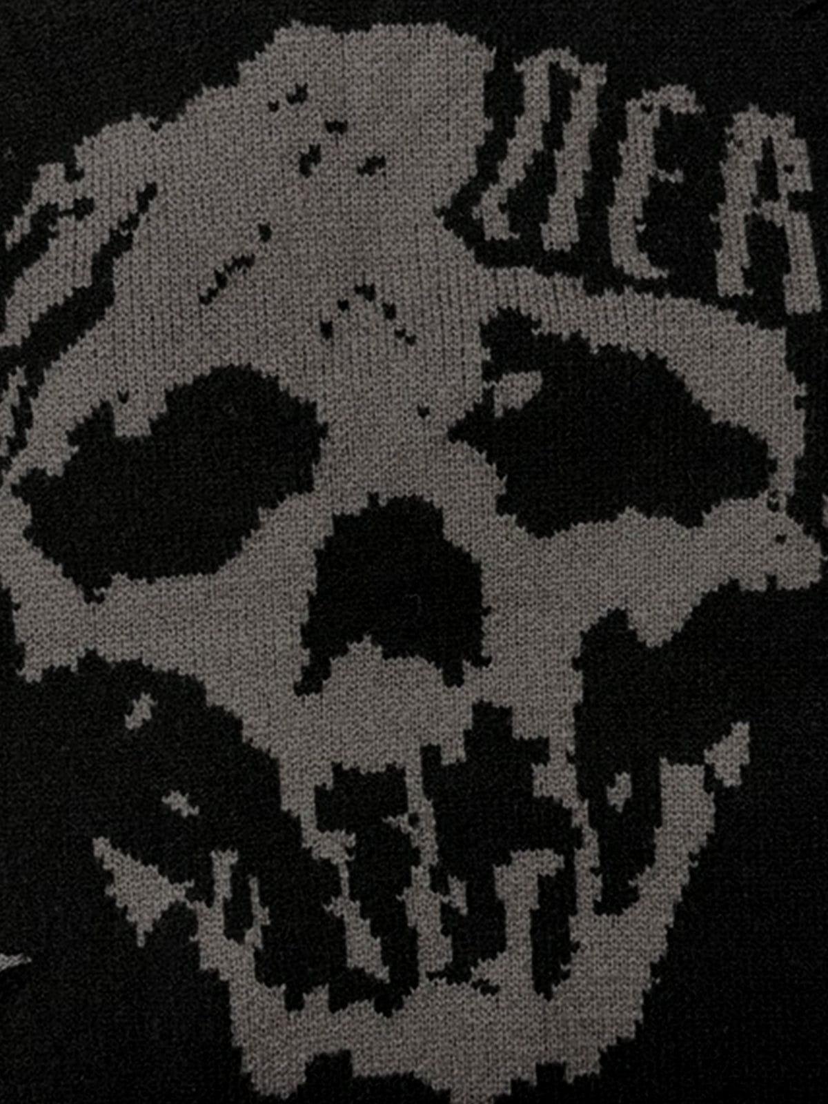 Aelfric Eden Distressed Skull Graphic Sweater Product Image