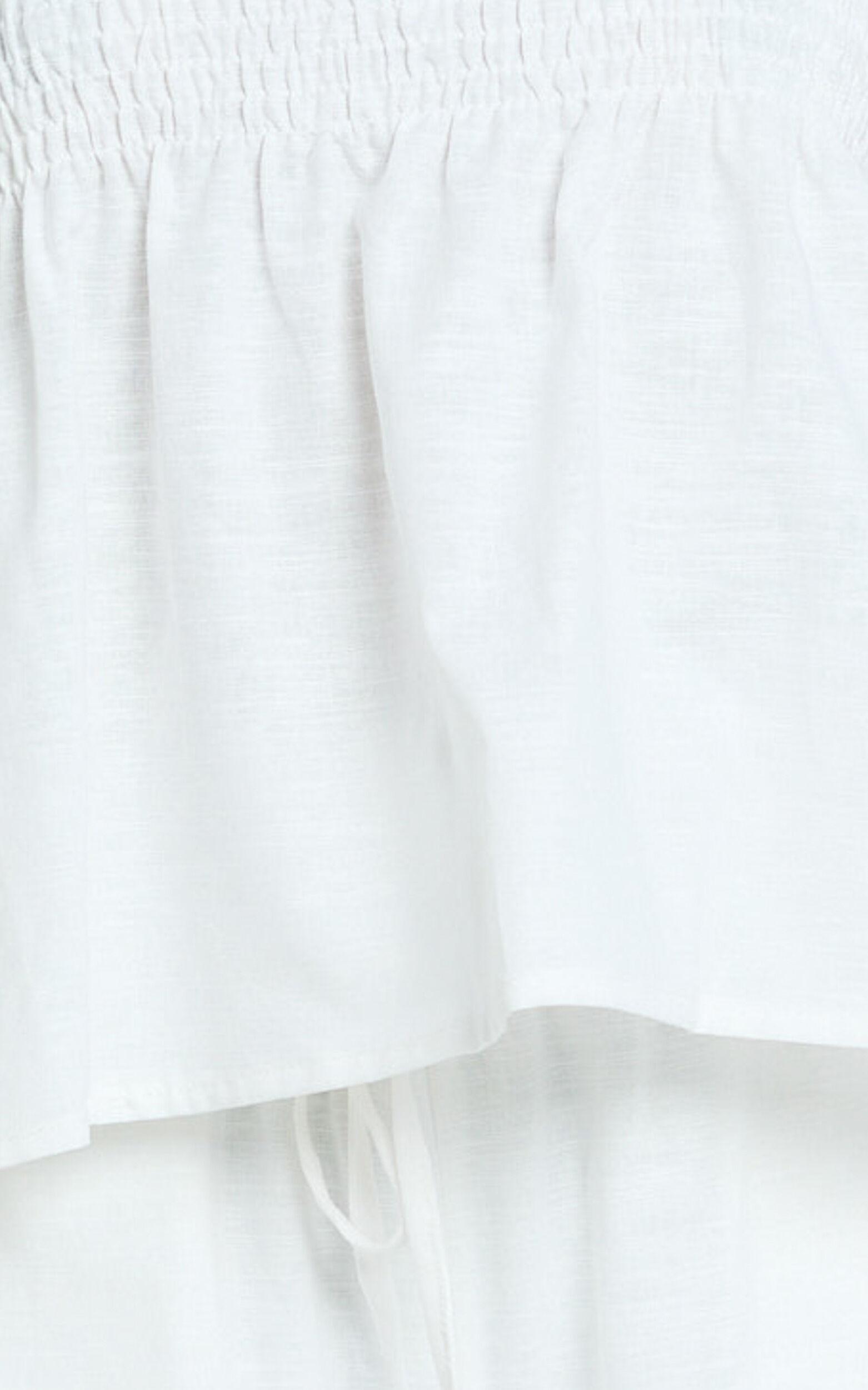 Alma Two Piece Set - Cotton Cami Pant Set in White Product Image