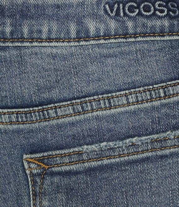 Vigoss Crosby High Rise Straight Fit Cropped Jeans Product Image