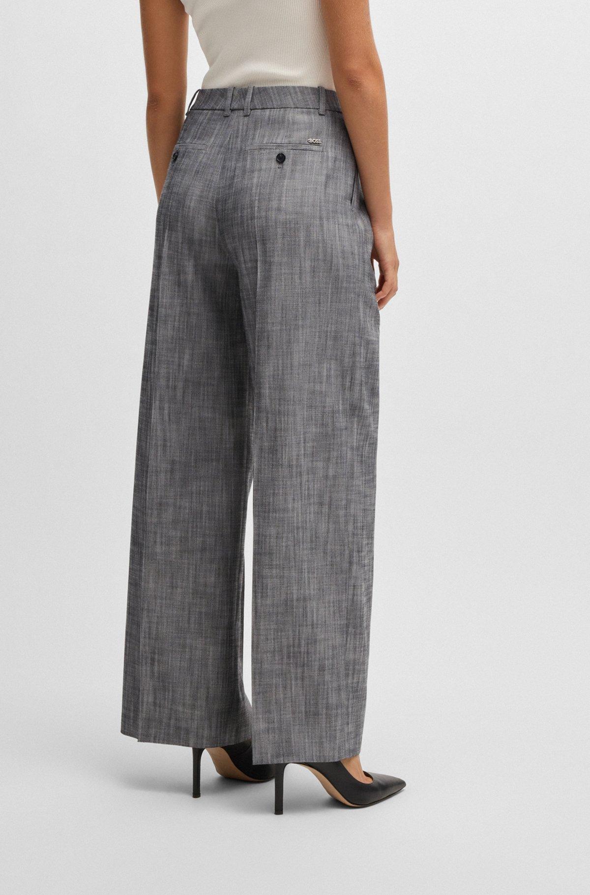 Regular-fit trousers with pleated front Product Image
