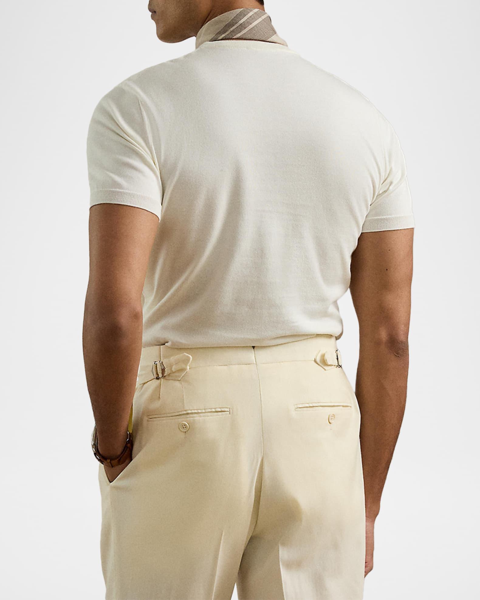 Men's Cotton Short-Sleeve Crewneck Sweater Product Image