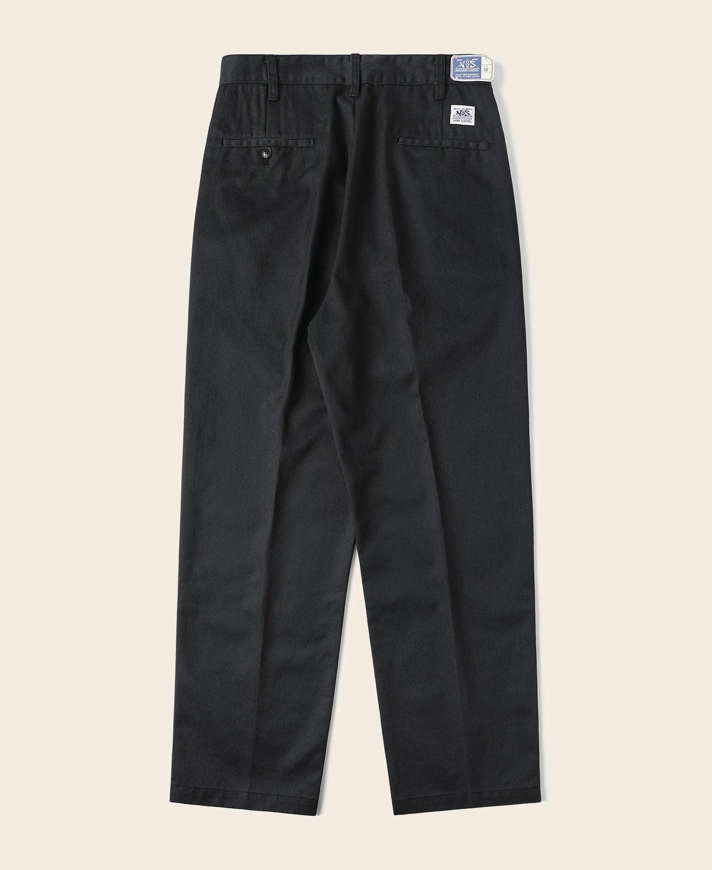 1970s Straight-Leg Work Pants - Black Product Image