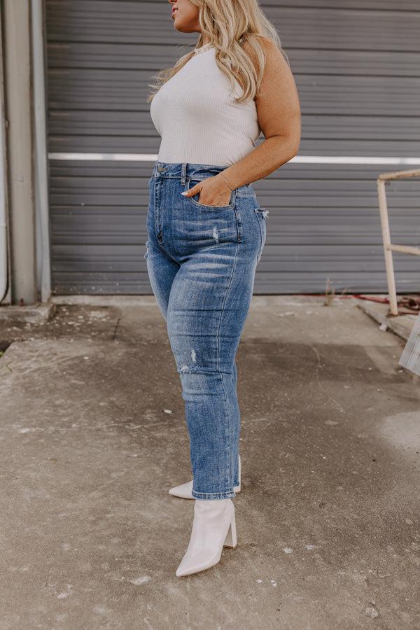 Risen The Hartlen High Waist Distressed Jean Curves Product Image