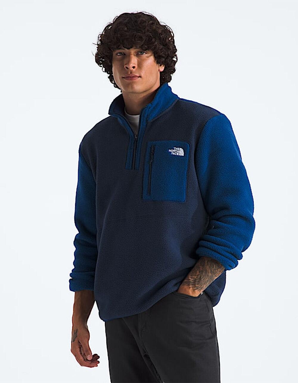 THE NORTH FACE Yumiori Mens Quarter Zip Fleece Jacket - NAVY COMBO Product Image