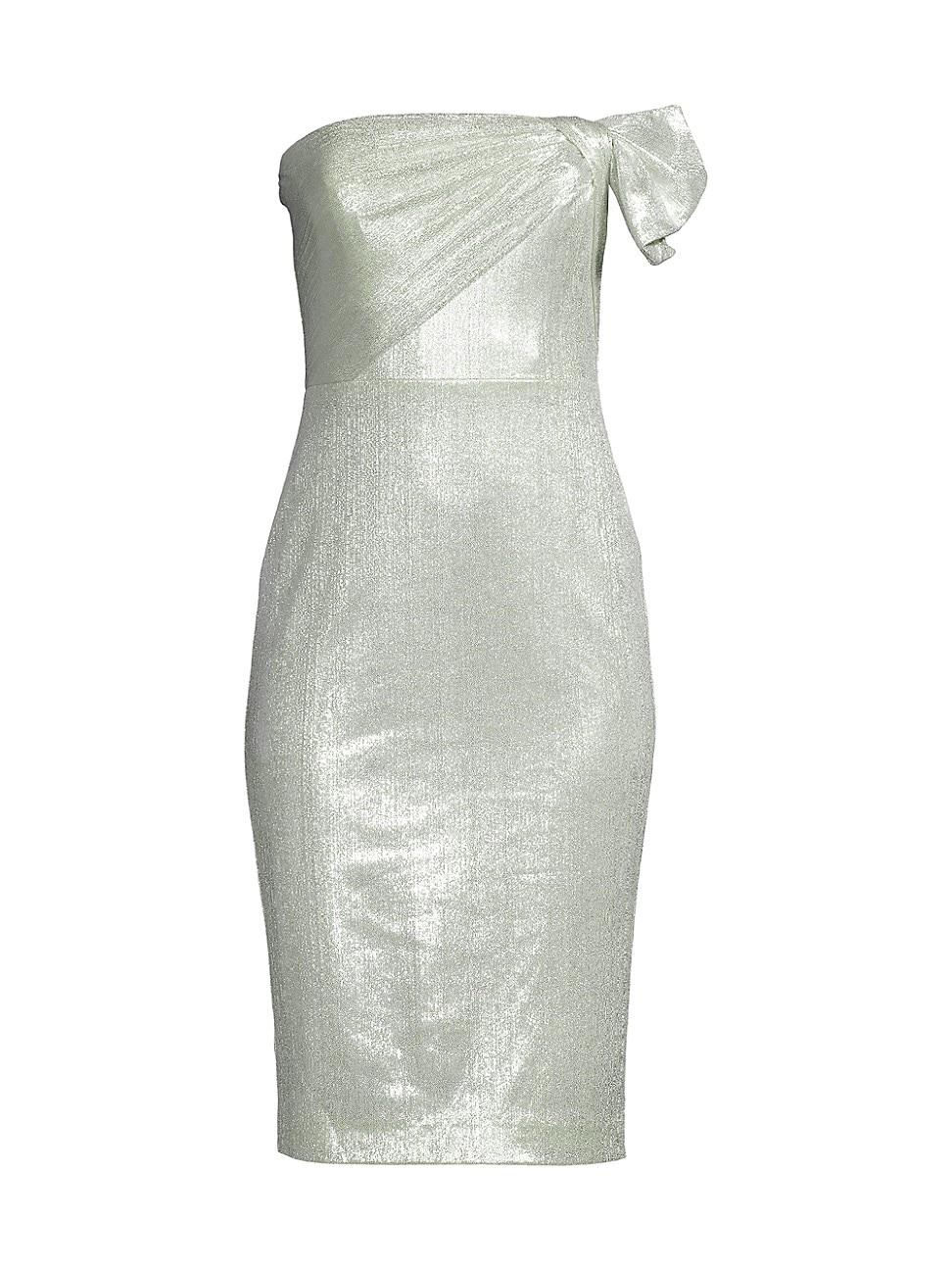 Womens Divina Metallic Sheath Dress Product Image