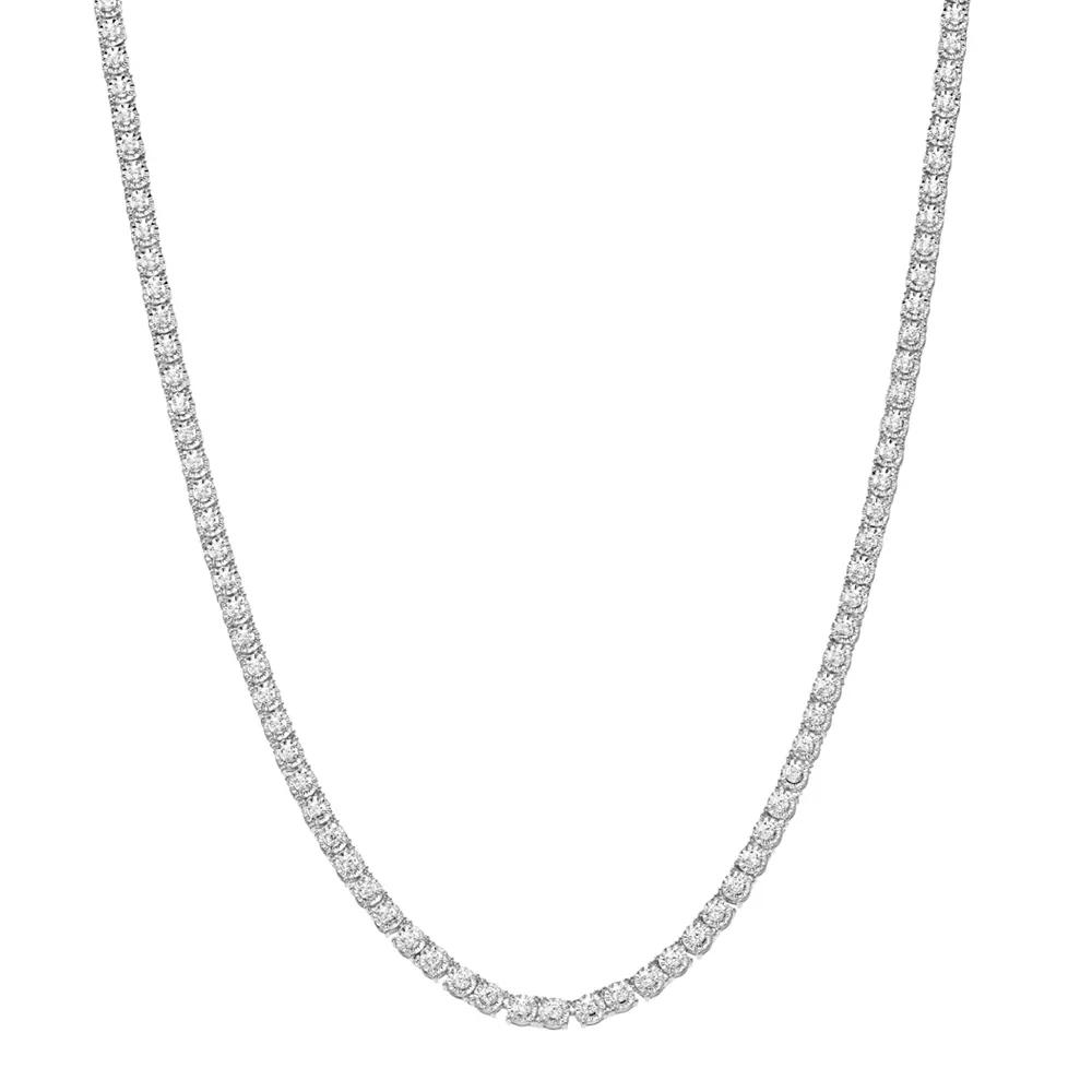 Diamond Brilliance 1 Carat T.W. Diamond Necklace, Women's, Size: 16", Gold Tone Product Image