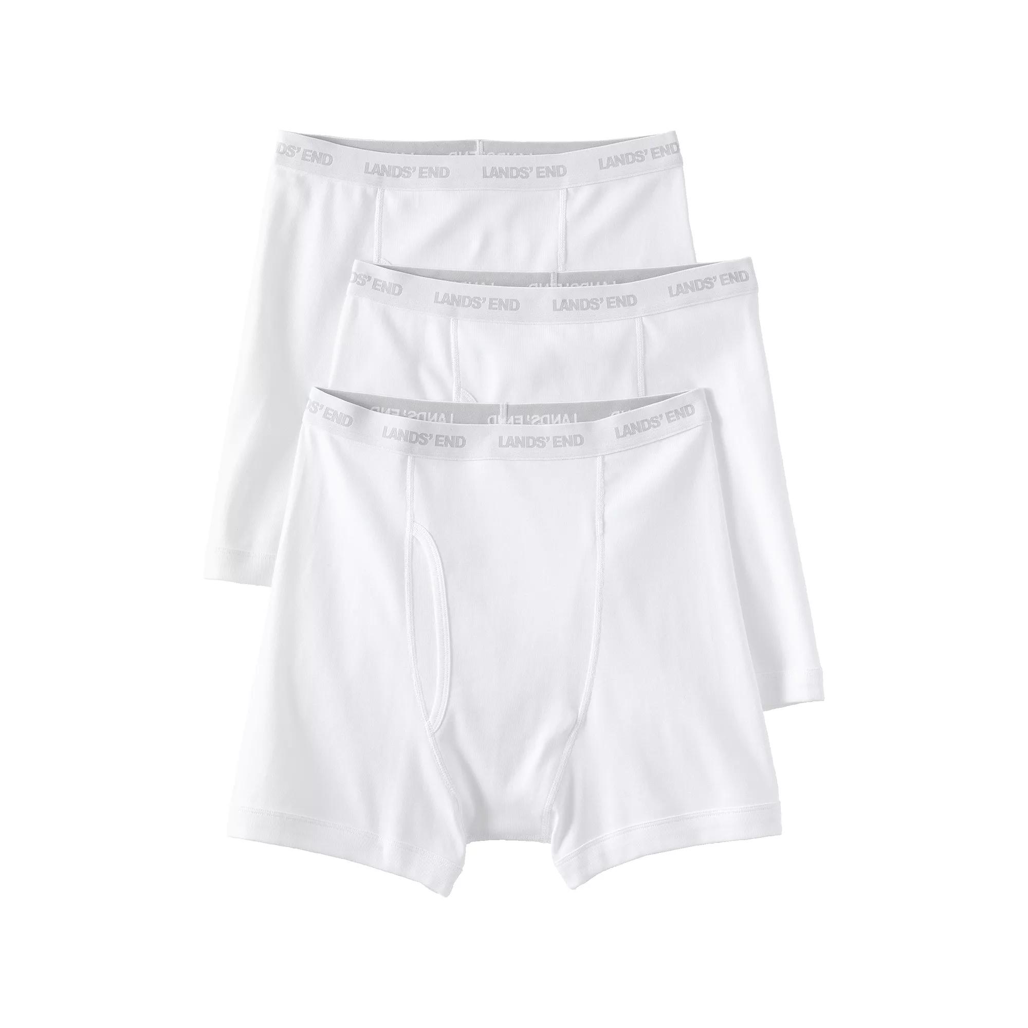 Big & Tall Lands' End 3-Pack Knit Boxer Briefs, Men's,  Product Image