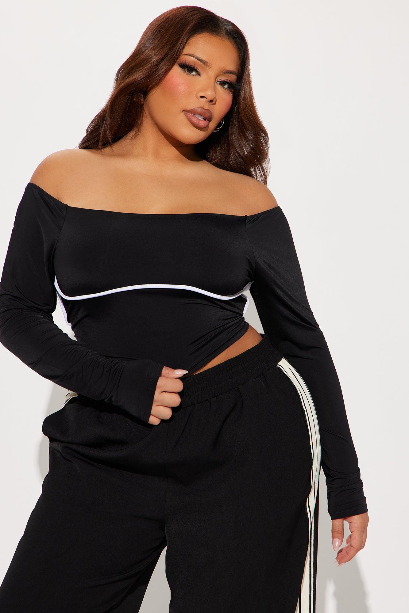 Sienna Long Sleeve Top - Black Product Image