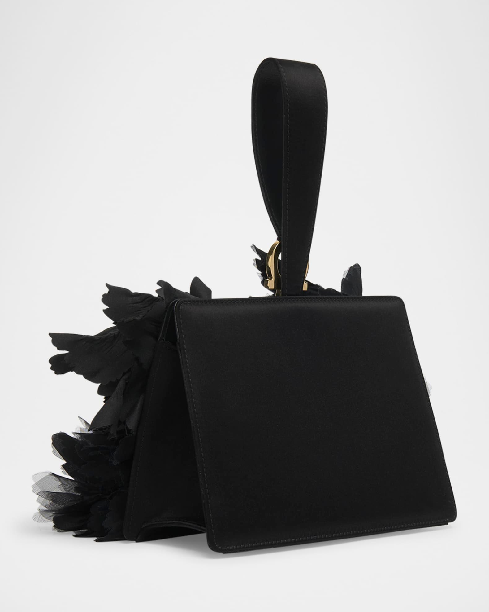 Floral Applique Leather Wristlet Product Image