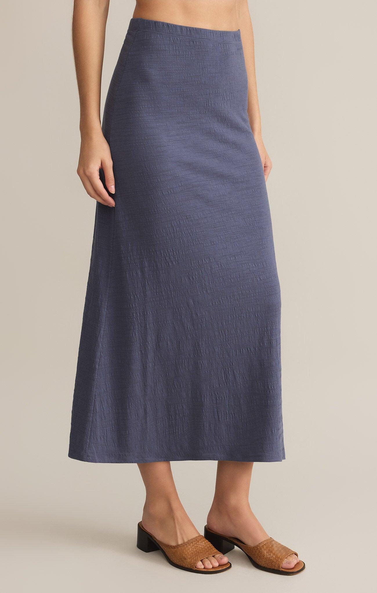 DELAVINE TEXTURED MIDI SKIRT Product Image