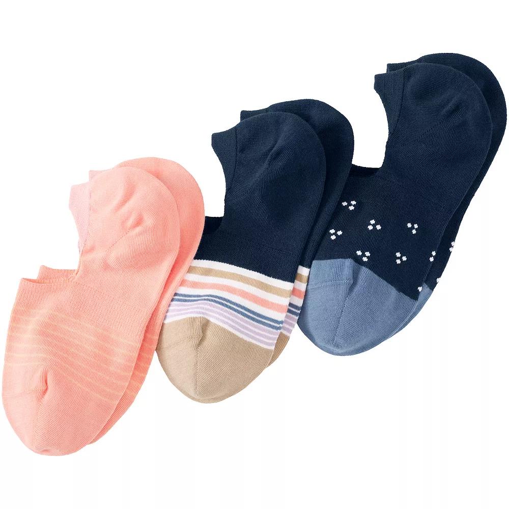 Women's Lands' End 3-Pack No-Show Socks,  Product Image