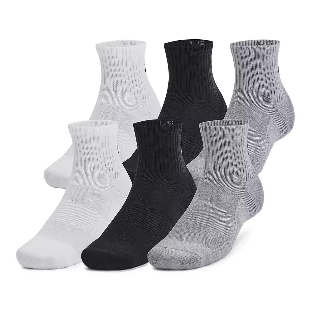 Under Armour 6-Pack Training Cotton Quarter Socks, Women's,  Product Image