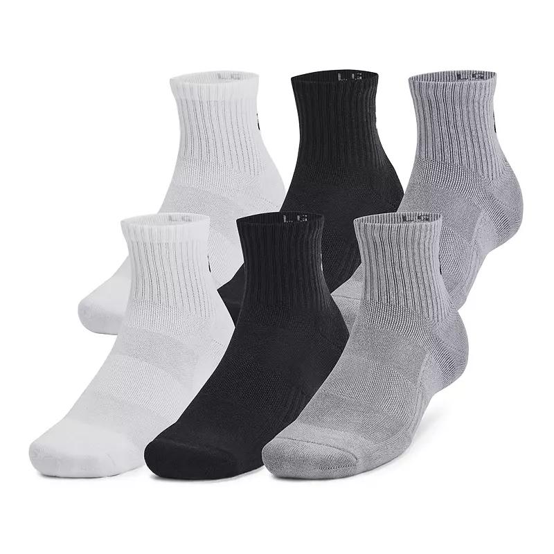 Under Armour 6-Pack Training Cotton Quarter Socks, Women's,  Product Image