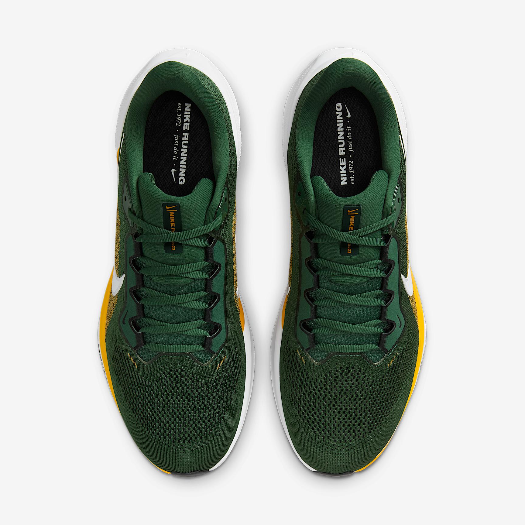 Green Bay Packers Pegasus 41 Nike Mens NFL Road Running Shoes | IB3216-300 Product Image