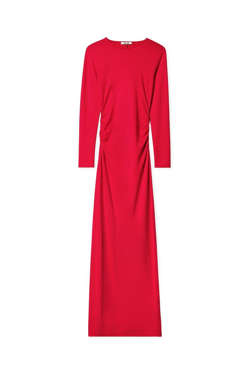 Long Sleeve Maxi Dress Green Product Image