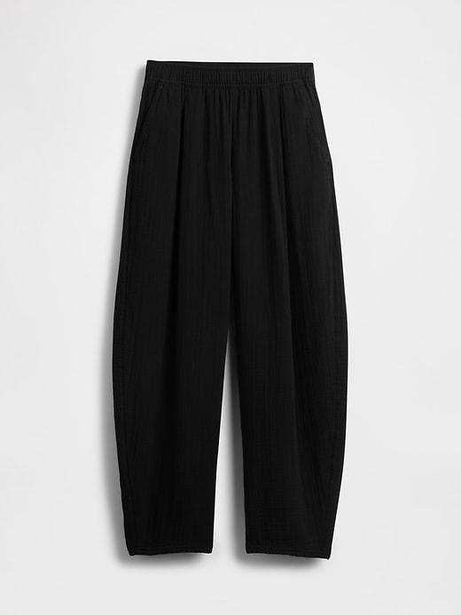 Cotton Gauze Easy Barrel Pants Product Image