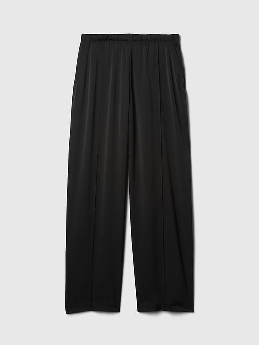 Mid Rise Recycled Satin Seamed Pants Product Image
