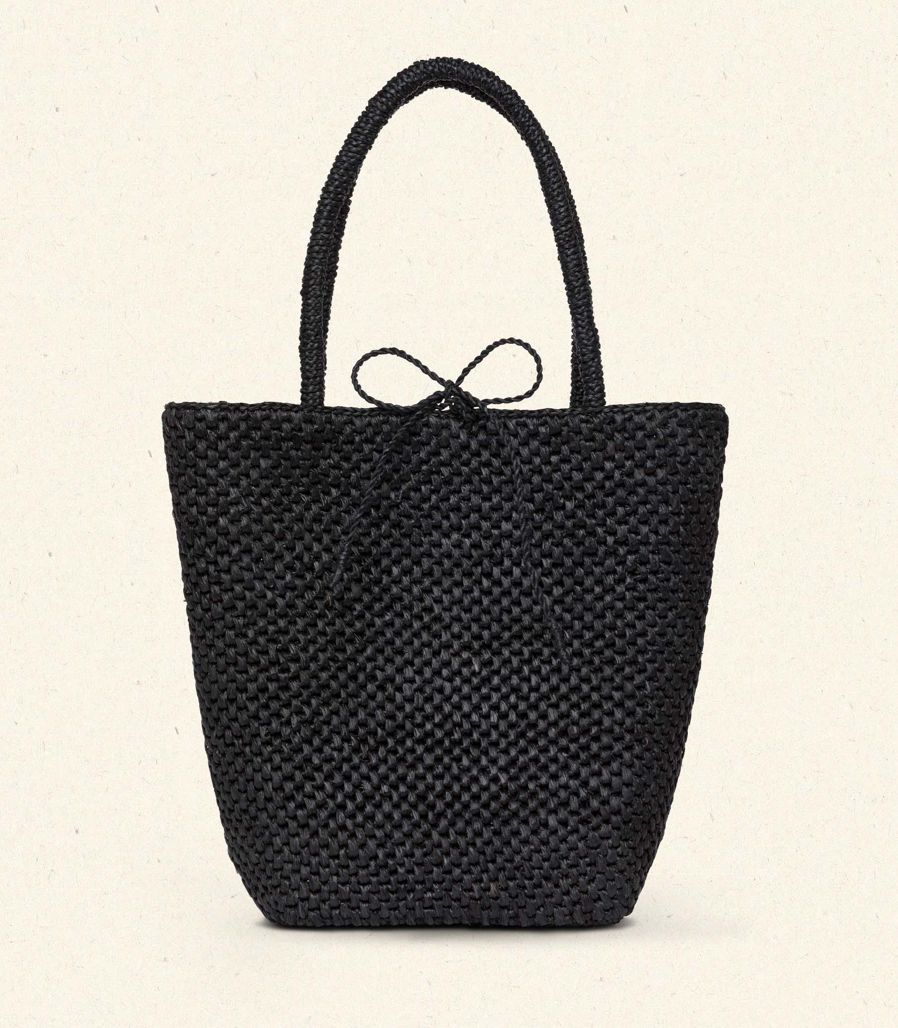 BATEAU BAG -- BLACK RAFFIA Product Image
