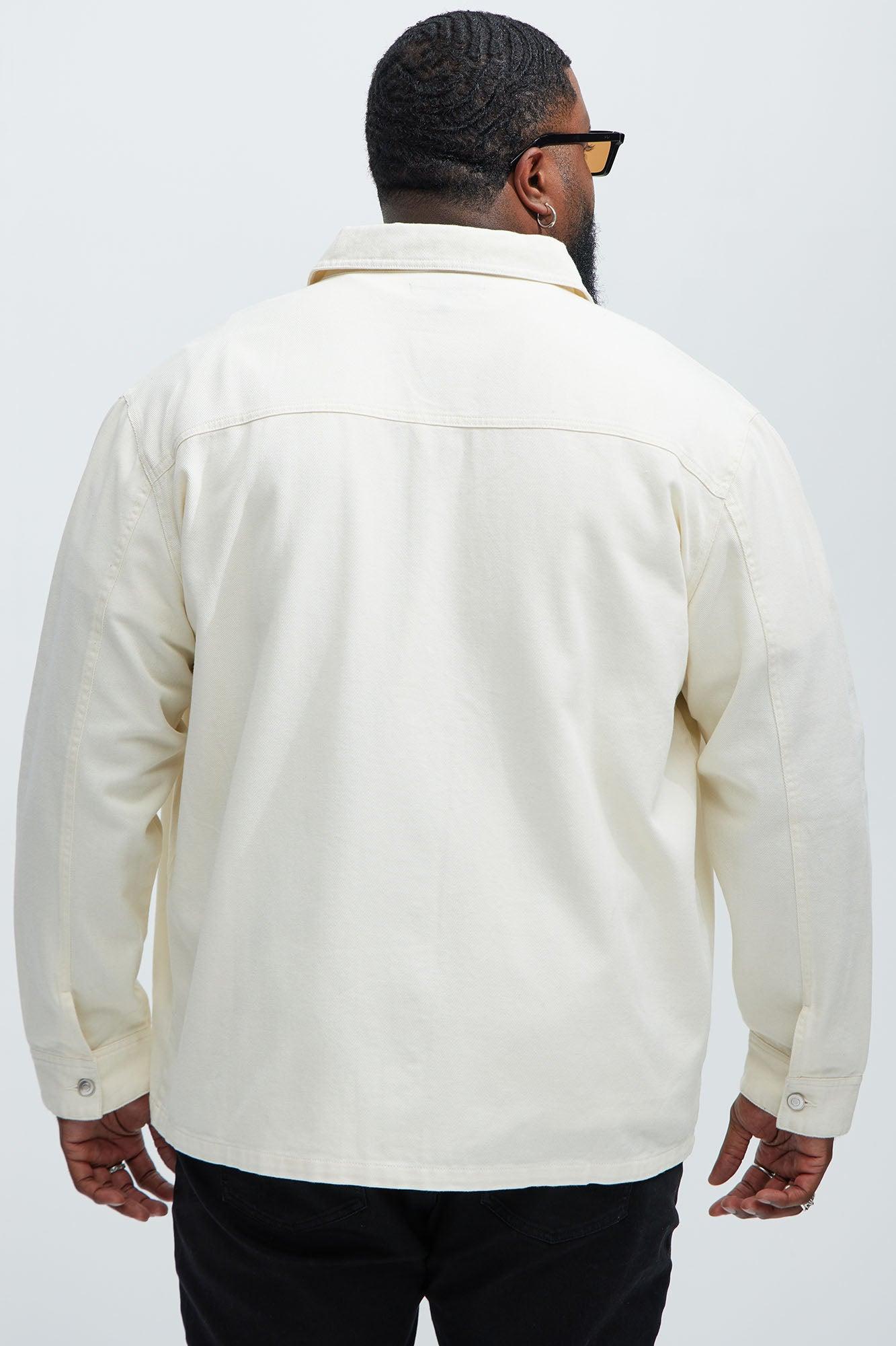 Yorktown Twill Button Up Shirt - Cream Product Image