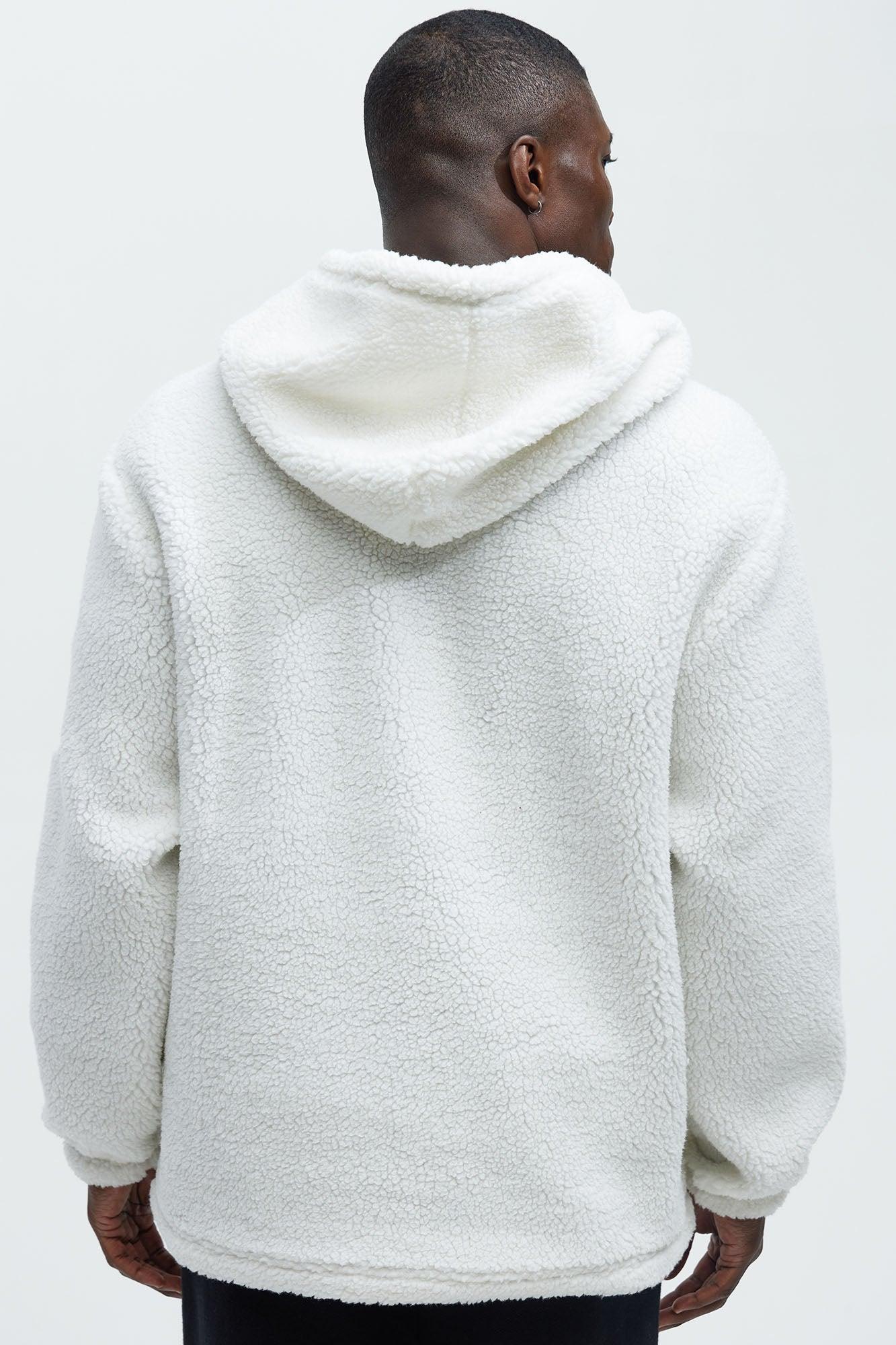 Lakers Sherpa Hoodie - White Product Image